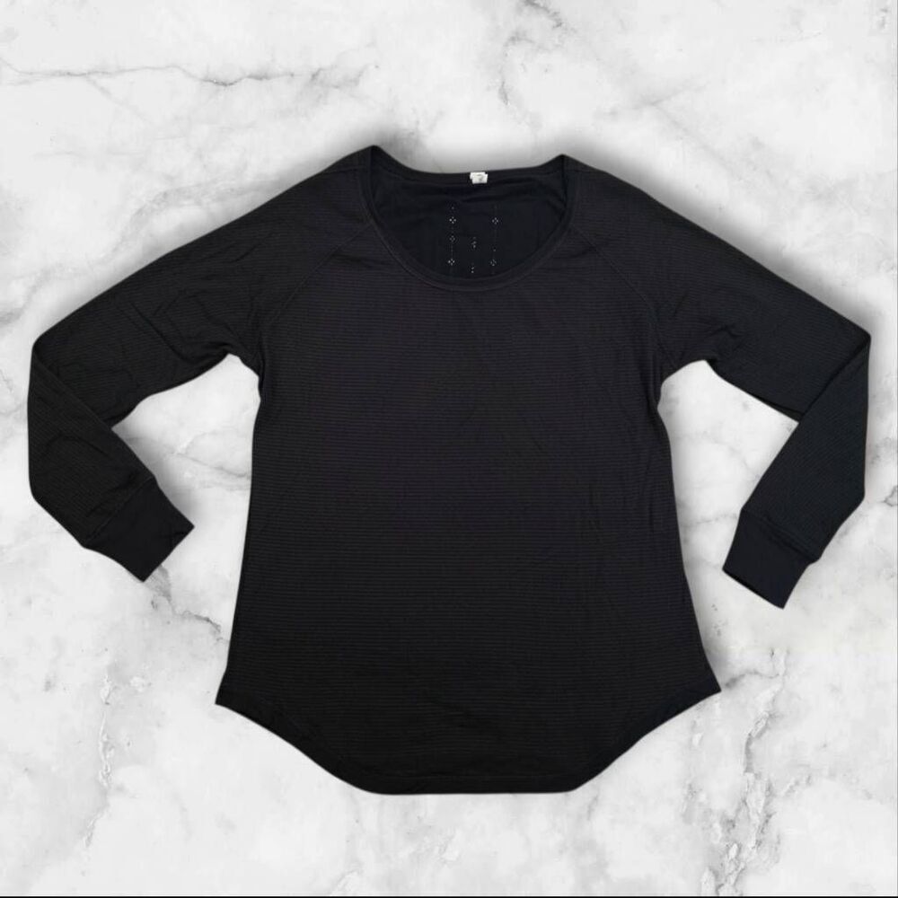 Lululemon Size 12 Black Breeze By Long Sleeve